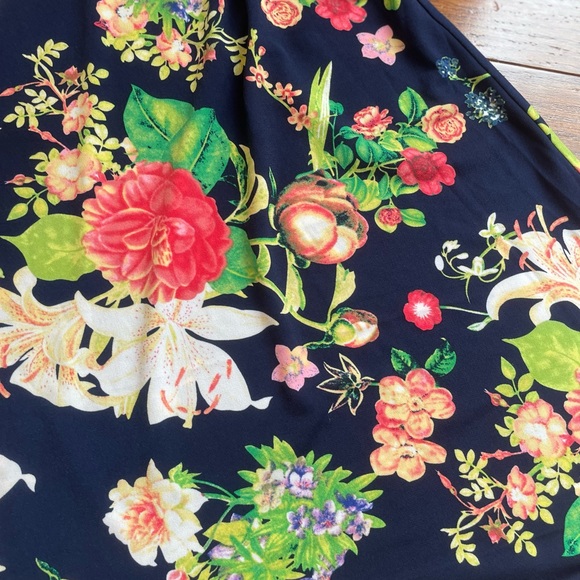 NWT Rafaella Floral Skirt in Mediterranean Blue ~ XLP - Picture 2 of 6
